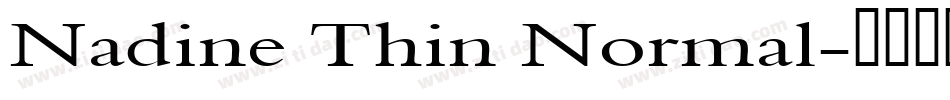 Nadine Thin Normal字体转换